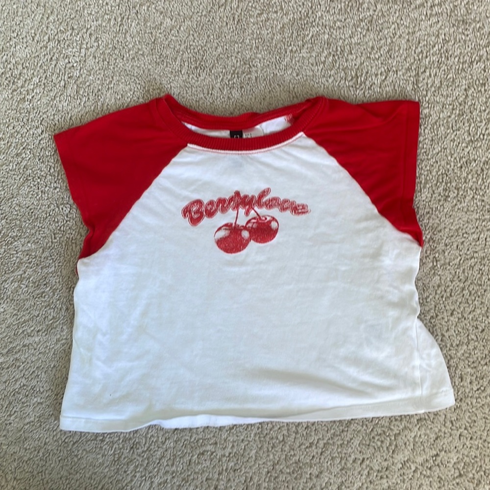 H&M Berrylove Printed Crop Top | Size Small